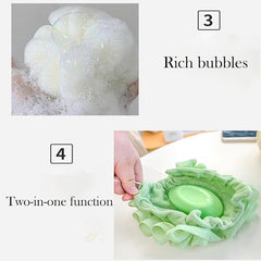 Bath Sponge & Towel Cloth (Loofah) 2 in 1