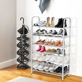 6 Layers Stainless Steel Shoe Rack – Adjustable Shoe Organizer For Living Room, Bedroom, Porch, Hallway, Shoe Storage, Fashion