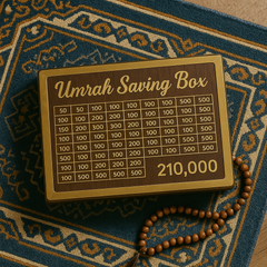 Umrah Saving Box - Save 210,000 for Umrah | Smart Money Saving Box