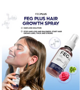 Feg Plus Beard & Hair Growth Serum Spray Powered By Nature For Visible Results | Best Quality Hair Growth Spray – Hair Serum – 50 Ml